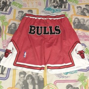 Chicago Bulls Just Don Basketball Jersey Shorts NBA Michael Jordan Dennis Rodman